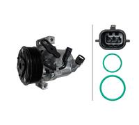 Compresor De Aire Acondicionado 12 V Ø 100 Mm HELLA Para Renault Twingo