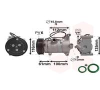 Compresor De Aire Acondicionado Compresor De Clima Compatible Para Mazda 3 BL