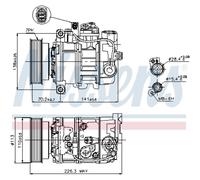 Compresor De Aire Acondicionado Compresor De Clima Compatible Para VW Phaeton 3D