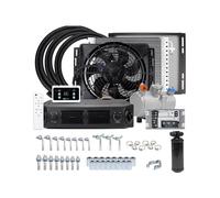 Compresor De Aire Acondicionado Eléctrico De 12V/24V - For Coche, Furgoneta, Hot Rod, Clásico. Pieza De Repuesto For Compresor De Aire Acondicionado De Coche.(Single Cool 12V)