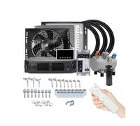 Compresor de aire acondicionado eléctrico Universal for automóvil, 12V, 24V, Compatible con coche, furgoneta, Street Rod, aire acondicionado clásico caliente A/C(Cool and Heat 24V)