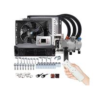 Compresor de aire acondicionado eléctrico Universal for automóvil, 12V, 24V, for coche, Van, Street Rod, clásico caliente Amplia Compatibilidad(Cool and Heat 12V)