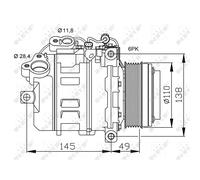 Compresor De Aire Acondicionado Para BMW 1ER X1