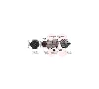 Compresor De Aire Acondicionado Para Opel Astra J Caravan Meriva B Monovolumen