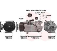 Compresor De Aire Acondicionado Para Opel Astra J Caravan Zafira Tourer C
