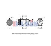 AKS DASIS 853020N Compresor, aire acondicionado