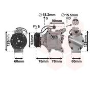 Compresor De Aire Acondicionado Para Toyota Corolla 1.6 VVT-I 2.0 D-4D