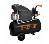 Compresor de aire black+decker 24l 1.5hp 8bar con aceite para uso prof