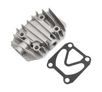 Compresor de aire, cabeza de cilindro de aluminio, accesorios de refrigeración, conducción neumática, metal, gris, resistencia a la presión, piezas de repuesto 48 x 62 mm