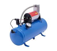 Compresor de aire DC 12 V - Presión máxima de trabajo 150 Psi 6L Depósito 3,8 m Manguera de apagado automático puede ser utilizado para neumáticos de coche, motores de automóviles, bicicletas, pelotas