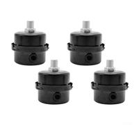 Compresor de aire de 1/2 pulgada, paquete de 4 filtros de 20 mm con carcasa de hierro de metal recubierta para reducción de ruido y protección contra la humedad del polvo compatible con