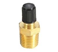 Compresor de aire de 1/4 de pulgada para llenado de tanque para válvula Compresor de aire de latón niquelado para válvulas de llenado de tanque Adaptador Reemplazo de válvula duradero