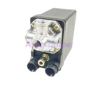 Compresor de aire de 175 psi, 10 bar, 380 V, 20 A, 3 fases, 4 puertos, interruptor de presión, válvula de control de 5-8 bares