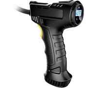 Compresor de aire de la bomba del inflador de neumáticos con indicador de presión digital de la pantalla LCD, compresor de aire portátil del coche que incluye la carga del encendedor
