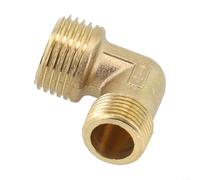 Compresor de aire de latón, 20,5 x 16,5 mm, rosca exterior, codo para compresores sin aceite, acoplamiento rápido, conector de tubo de 90 grados, 1 pieza