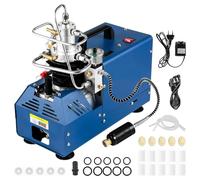 Compresor de aire eléctrico de alta presión, PCP 300 bar, 4500 psi, bomba de aire de alta presión de 1800 W, bomba de aire PCP con separador de aceite y agua para botella de buceo, depósito de