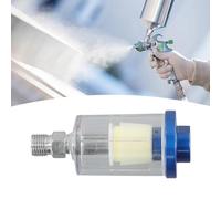 Compresor de aire filtro separador aceite-agua con rosca G1/4 hembra/macho, 9 cm, trampa de humedad compacta para pintura en aerosol y herramientas neumáticas, manual D