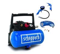 Compresor de aire hp 1,6 tanque 6 litros portatil con accesorios SCHEPPACH hc06
