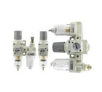 Compresor de aire neumático de dos piezas, separador de aceite y agua, AC2010, procesador de aire, bomba de aire, filtro, válvula reguladora de presión de gas.(AW4000-04)