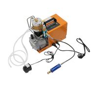 Compresor de aire PCP, DSYOGX portátil PCP, 0-30 MPA, presión ajustable, compresores pequeños y potentes, para pruebas de tuberías industriales, botellas de buceo, color naranja