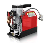 Compresor de aire PCP, GX PUMP CS2 pcp compressor portátil 4500 Psi/30Mpa, sin aceite, alimentado por coche 12V DC o hogar 220V AC con adaptador, paintball/compresor de tanque