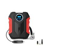Compresor de Aire portátil for automóvil, Bomba de inflado de neumáticos Digital con lámpara LED, compresor de compresión for automóviles y Motocicletas.(Red)