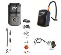 Compresor de aire portátil para coche, moto, scooter, bicicleta, globo hinchable, compatible con inflador automático Austin, 60 W de potencia, 2000 mAh, 8 x 14 x 4,5 cm