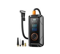 Compresor de Aire Portátil para Inflar Neumáticos de 160 PSI, Inalámbrico, con Manómetro para Coches, Bicicletas y Balones.