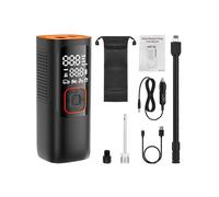 Compresor de aire portátil para inflar neumáticos eléctrico, minicompresor inalámbrico de 160 psi para neumáticos de coche, batería.