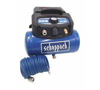 Compresor De Aire Scheppach HC06 Con Manguera 6L 9,7kg Sin Aceite