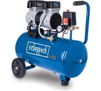 Compresor de aire Scheppach HC26Si sin aceite 24L 1100W 8 bar ultra silencioso