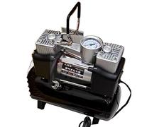 Compresor de aire silencioso Bomba infladora de neumáticos de coche, compresor de aire silencioso portátil sin aceite, 2,5l/4L/6L, 12V, 220V(2.5L 12V Model 3)