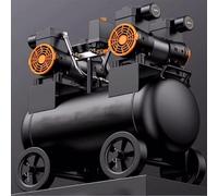 Compresor de aire silencioso Compresor de aire pequeño, bomba de vapor silenciosa sin aceite de 220V, máquina de bomba de aire, báscula de aire, bomba de aire de grado Industrial(25L)