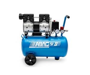 Compresor de aire silencioso EASE-AIR 24 de ABAC, compresor de aire sin aceite, presión máxima 8 bar, potencia 1 hp, Depósito 24 litros, Nivel sonoro 59 dB