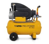 Compresor De Aire Silencioso VITO 24L 10 Bar 145 PSI 2.5 CV 206 L/min