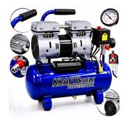 Compresor De Aire Sin Aceite KRAFT DELE 9L 230V Compresor Silencioso Compacto