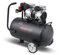 Compresor de aire VEVOR, tanque de acero de 8 galones, compresor de aire sin aceite de 1 HP, 2,2 CFM a 90 PSI y presión máxima de 120 PSI, compresor portátil ultrasilencioso de 80 dB, para reparación