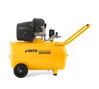 Compresor De Aire VITO 100L Con Aceite 10 Bar Para Taller Y Obra