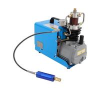 Compresor de alta presión 300 bar, 1800 W, compresor de aire PCP | Compresor de 2 niveles con separador de agua y aceite, manómetro, indicador de temperatura y asa de transporte, 4500 PSI
