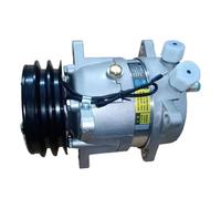 Compresor de CA V5, compatible con Komatsu WB93R-5 WB97R-5 WB93S-5 WB97S-5 42N-07-11170 42N-07-56132(12v-1)