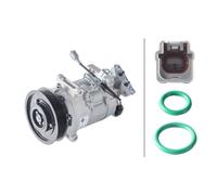 Compresor de Climatización 12 V HELLA Ø 125 mm R 1234yf 6 ranuras