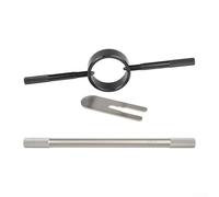 Compresor de resorte de horquilla de motocicleta de aluminio para funciones de inyección y desinflado de aceite de servicio de horquilla invertida en una herramienta (C)