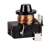 Compresor de tres refrigeradores para relé para refrigeradores de 1/5, 1/6, 1/3, 1/2HP, arrancador de plástico negro compacto de 24 x 30 x 32 mm (1/6 HP 125 W)