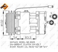 NRF 32469 Compresor, aire acondicionado