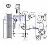 DELPHI CS20518 Compresor, aire acondicionado