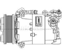 Compresor del aire acondicionado R 1234yf PAG 46 YF ACP 1360 000P MAHLE