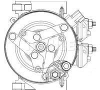 Compresor del aire acondicionado R 1234yf PAG 46 YF ACP 1366 000P MAHLE