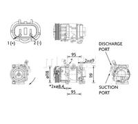 Compresor del aire acondicionado R 1234yf PAG 46 YF ACP 1463 000P MAHLE