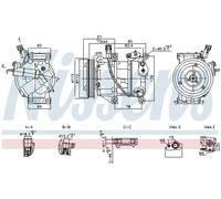 NISSENS 891095 Compresor, aire acondicionado