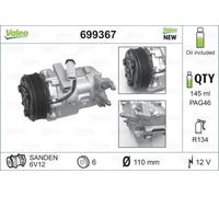 VALEO 699367 Compresor, aire acondicionado